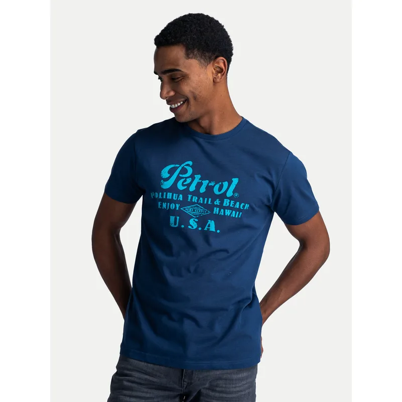 Petrol Industries T-Shirt M-1040-TSR600 Μπλε Regular Fit