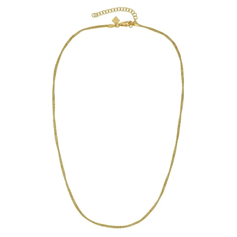 Επίχρυση ματ αλυσίδα λαιμού Vogue 925 1418401 1418401 Ασήμι