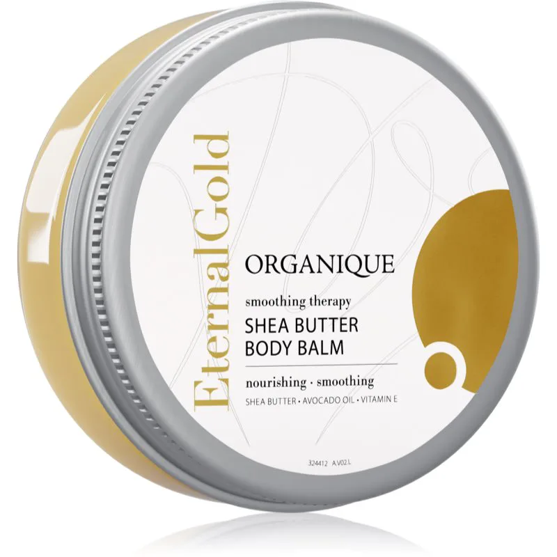 Organique Eternal Χρυσό Smoothing Therapy λειαντικό βάλσαμο σώματος με βούτυρο καριτέ 200 γρ