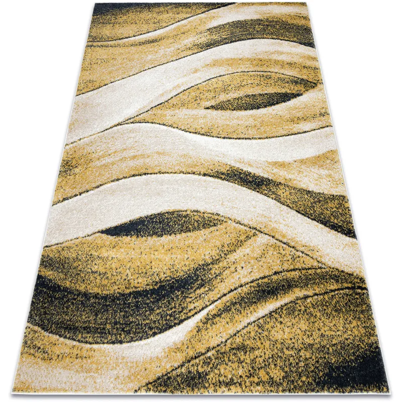 Χαλιά Rugsx Μοκέτα FUSION 1617 κίτρινο / κρεμ 200x290 cm