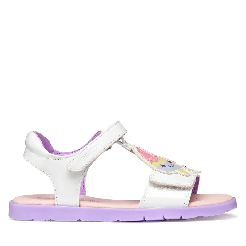 Σανδάλια Geox J Sandal Joyfoot Gir J65P1C 000HH C0761 M Λευκό