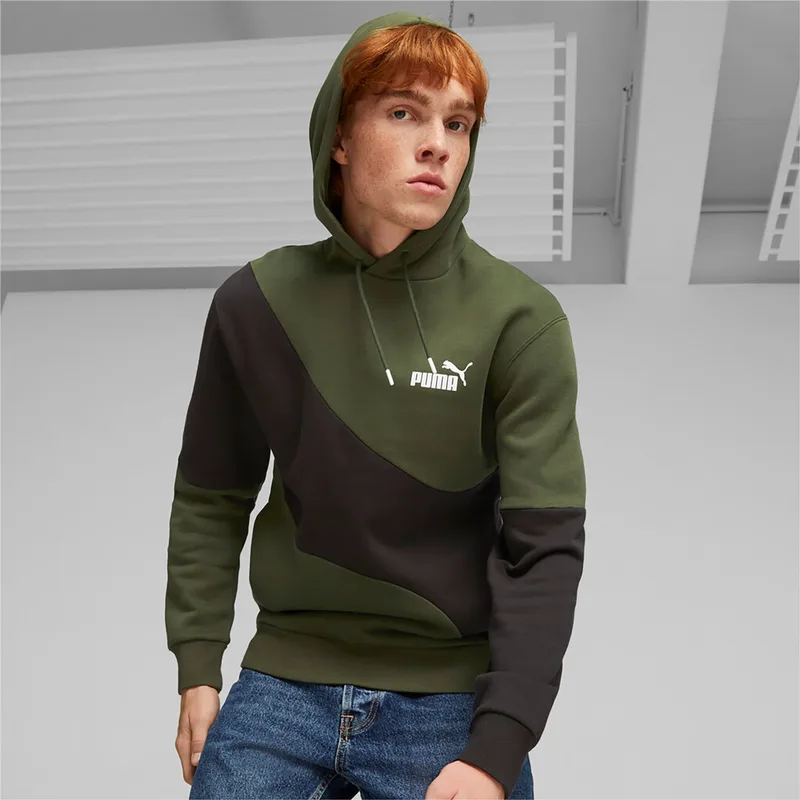 PUMA POWER CAT HOODIE FL ΧΑΚΙ