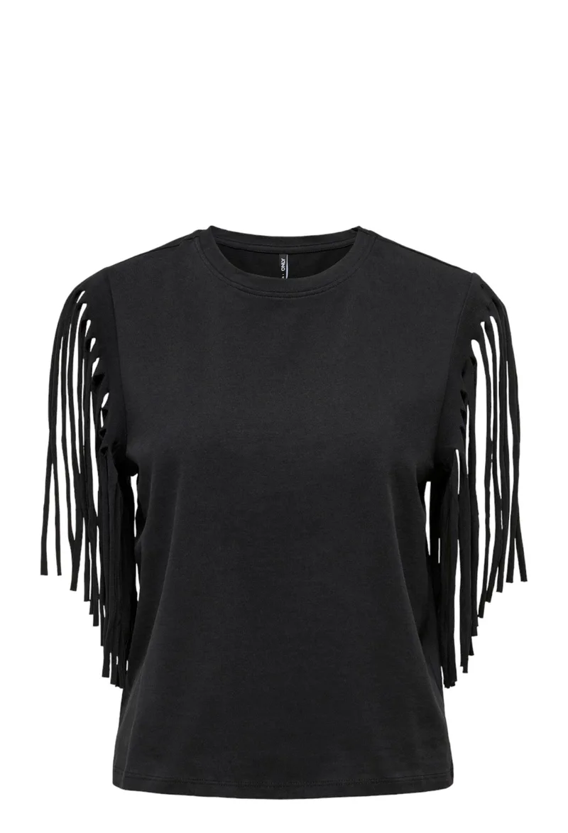 Top Only Onlzinna Fringe Box Jrs 15325262-BLACK Γυναικείο