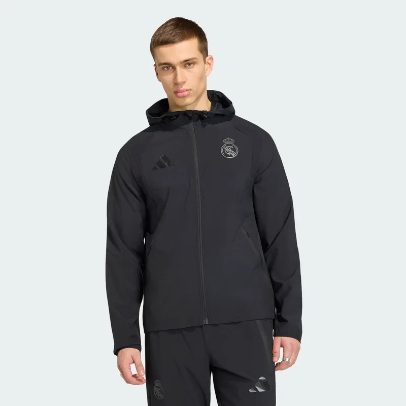 adidas Real Madrid Travel Full Zip Ανδρικό Αντιανεμικό Μπουφάν (9000275117_1469)