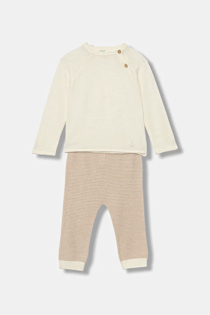 Σετ με προσθήκη μαλλιού για βρέφη United Colors of Benetton 2-pack