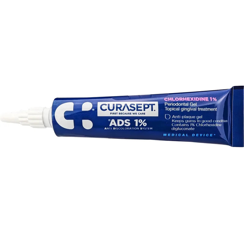 Curasept Ads 1% Chlorhexidine Gel Περιοδοντική Γέλη για Θεραπεία Ούλων Μετά από Επέμβαση με Τοπική Δράση Χωρίς Πόνο & Αντιμικροβιακές Ιδιότητες 30ml