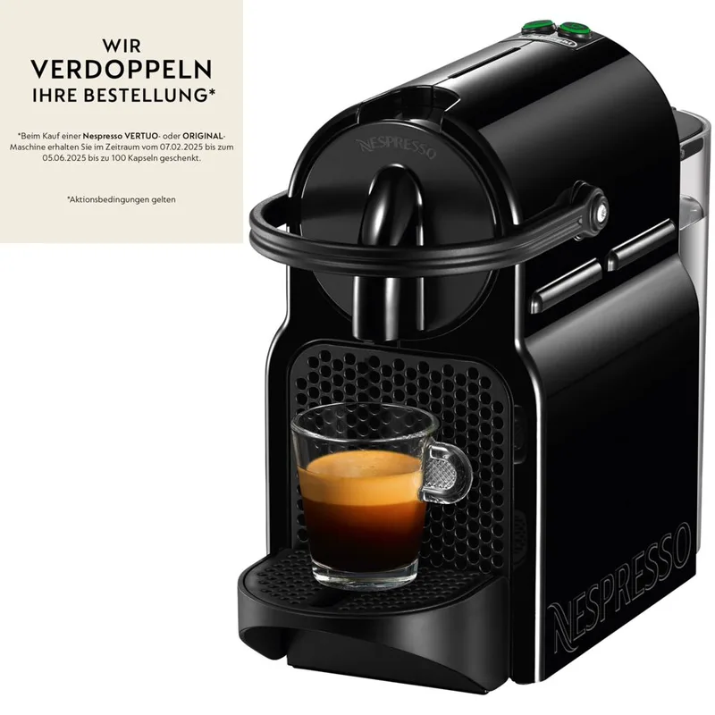 Nespresso Inissia EN 80.B από DeLonghi, μαύρη