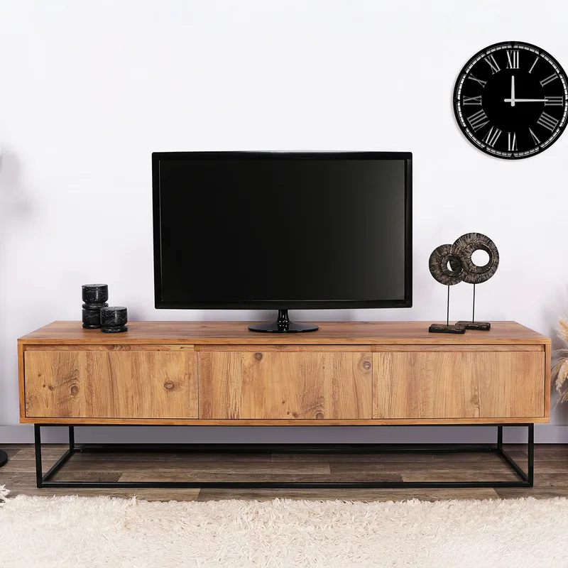 Βάση Τηλεόρασης Lupin 180 - Walnut 878Alm3006 (180x50x40)