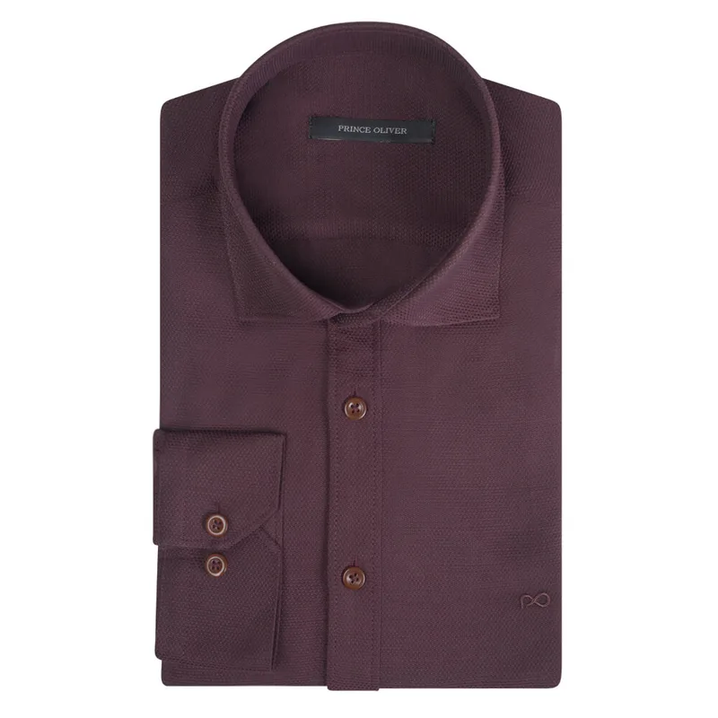 Prince Oliver Πουκάμισο Κόκκινο (Modern Fit) New Arrival