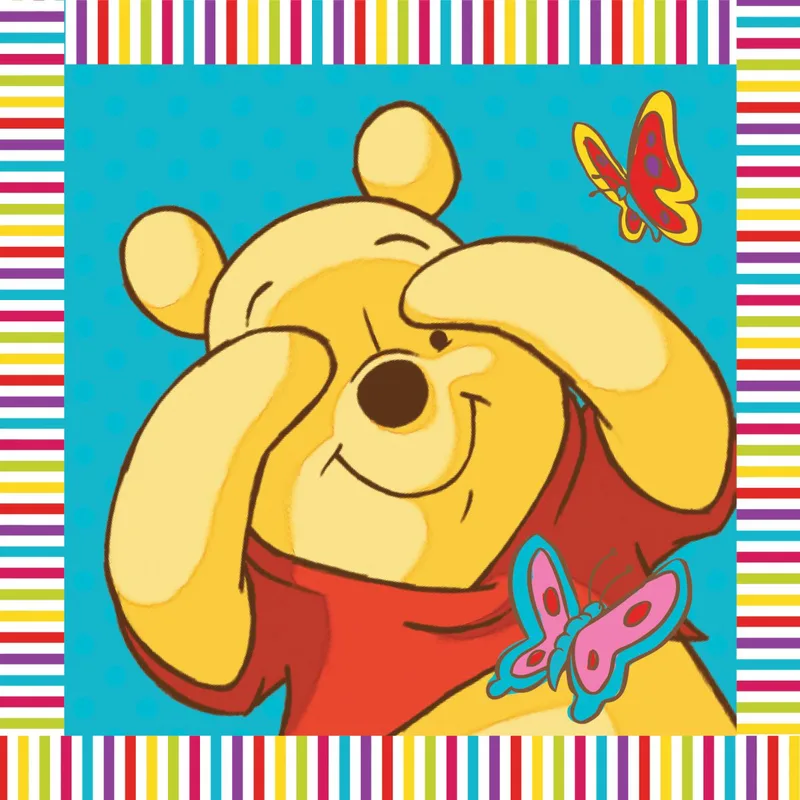 Λαβέτα-Μαγική Πετσέτα 30x30εκ. Digital Print Winnie 01 Disney Dimcol (Ύφασμα: Βαμβάκι 100%) - Disney - 2120512402000199