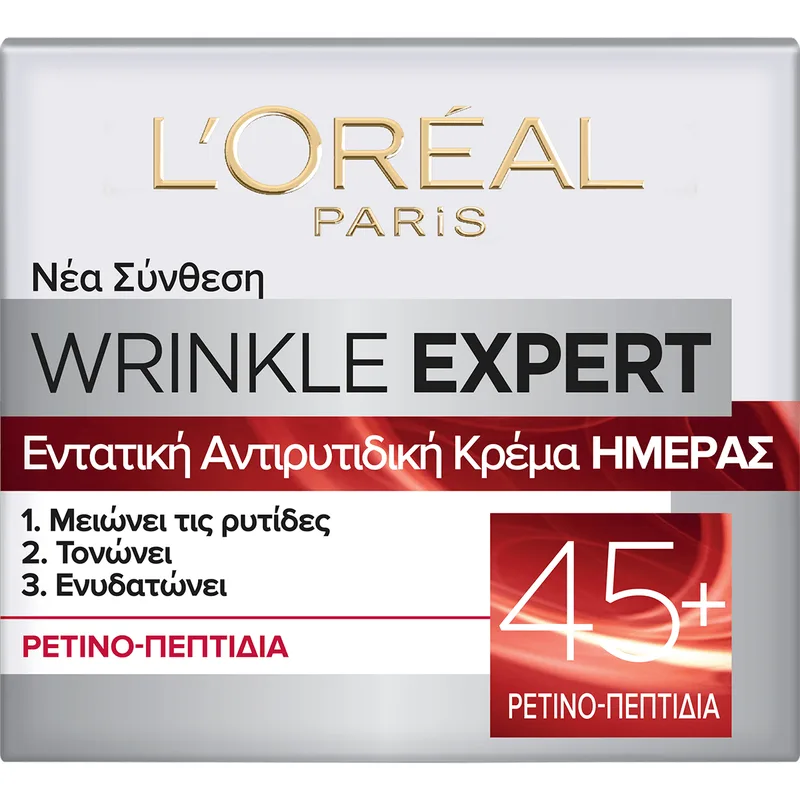 L'Oreal Paris Wrinkle Expert 45+ Retino-Peptides Day Face Cream Αντιρυτιδική - Ενυδατική Κρέμα Ημέρας Προσώπου με Ρετινο-Πεπτίδια 50ml