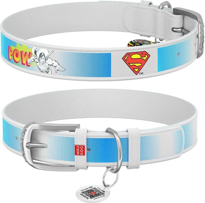 ΠΕΡΙΛΑΙΜΙΟ WAUDOG SUPERMAN2 ΛΕΥΚΟ (35MM / 44-58CM)
