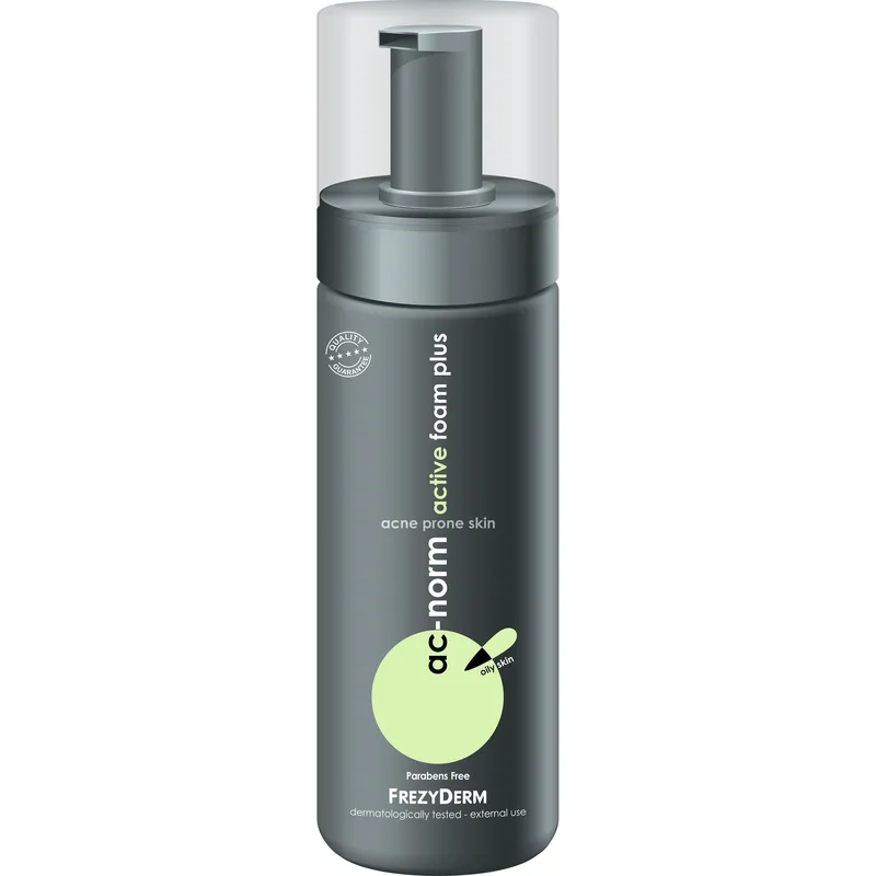 Frezyderm Ac-Norm Active Foam Plus Ενεργός Αφρός Καθαρισμού Προσώπου για Λιπαρές Επιδερμίδες με Τάση Ακμής 150ml
