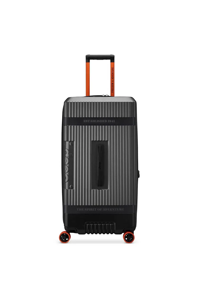 Jeep unisex βαλίτσα 80 x 40.5 X 38.5 cm "Antracite" - 274682801