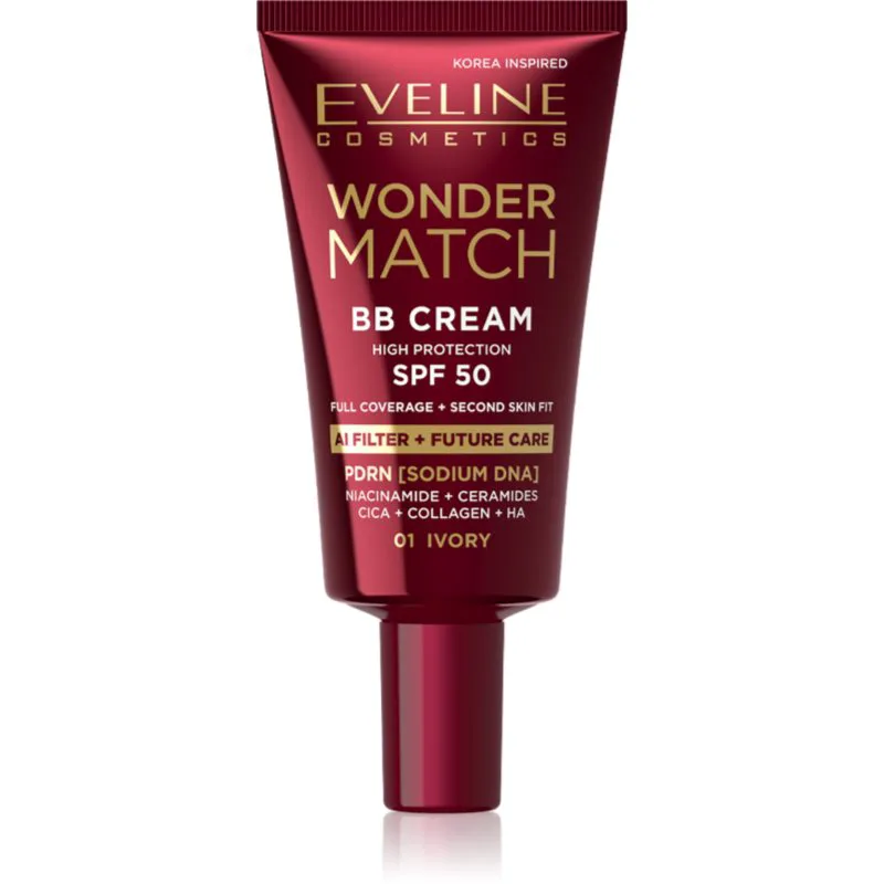 Eveline Cosmetics Wonder Match BB Cream ΒΒ κρέμα απόχρωση Ivory 30 ml