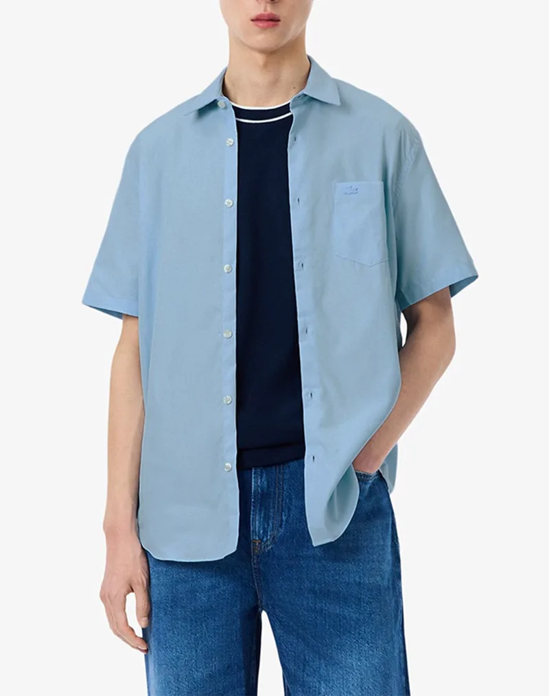 LACOSTE ΠΟΥΚΑΜΙΣΟ ΚΜ SHIRT SS 3CH8528-HBP LightBlue