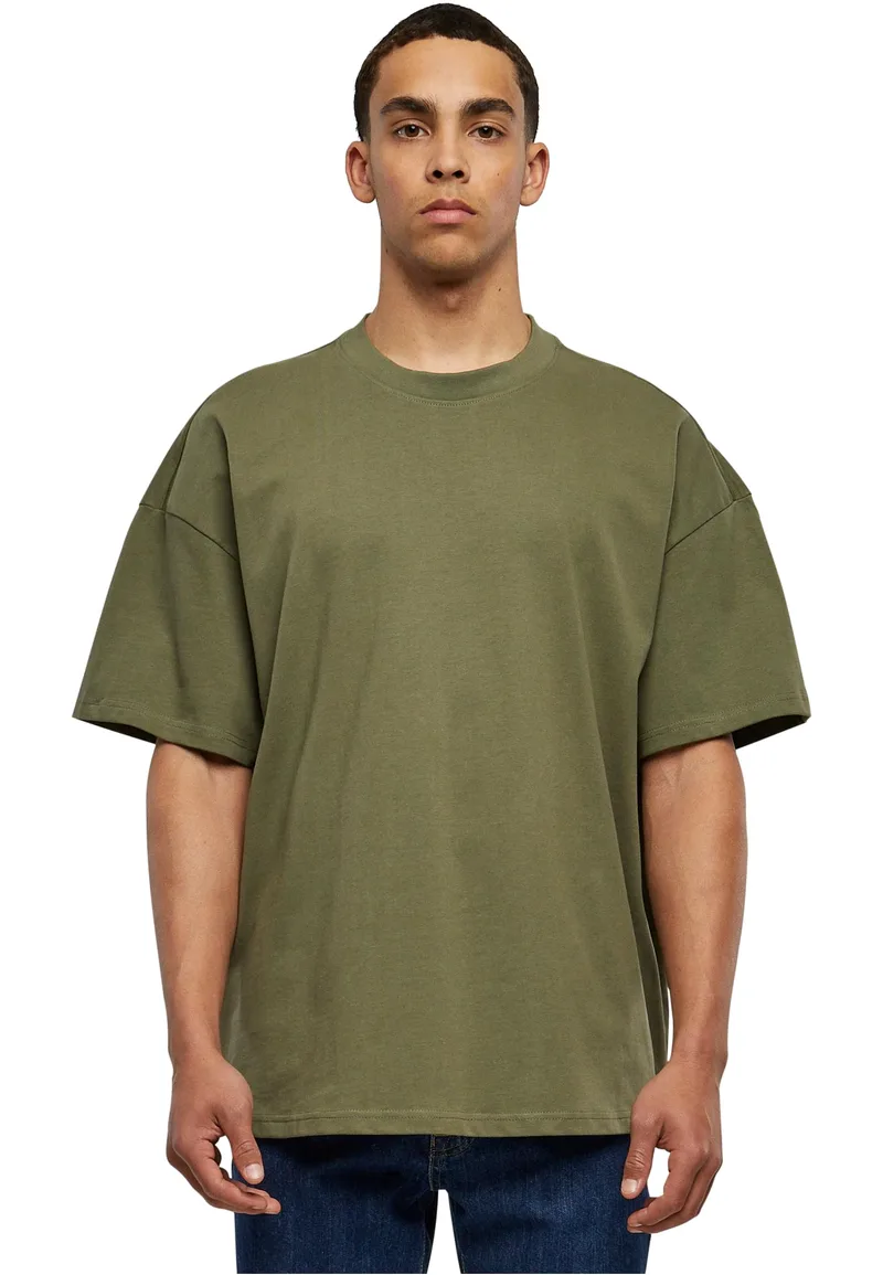 Ανδρικό Μπλουζάκι T-Shirt BY163 Build Your Brand Ultra Heavy Cotton Box Tee Olive