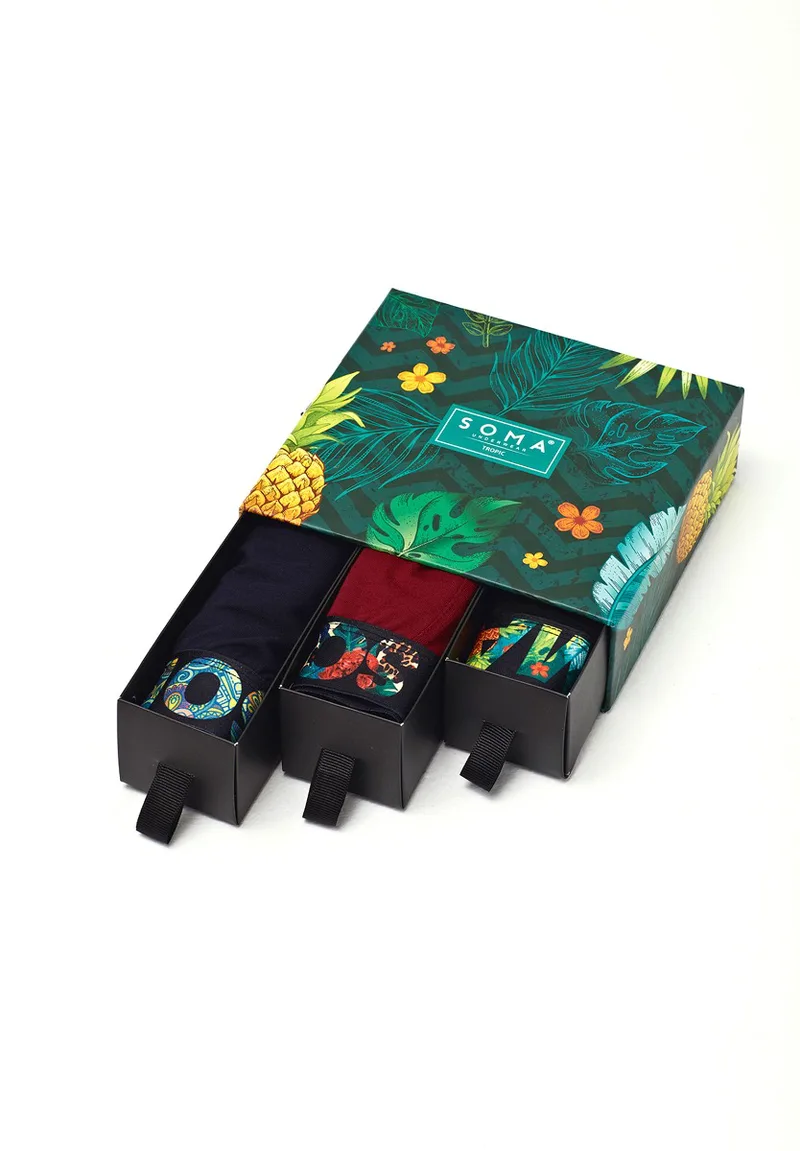 Boxer Soma ανδρικά σε κουτί Tropic 3τμχ BOXTROPIC