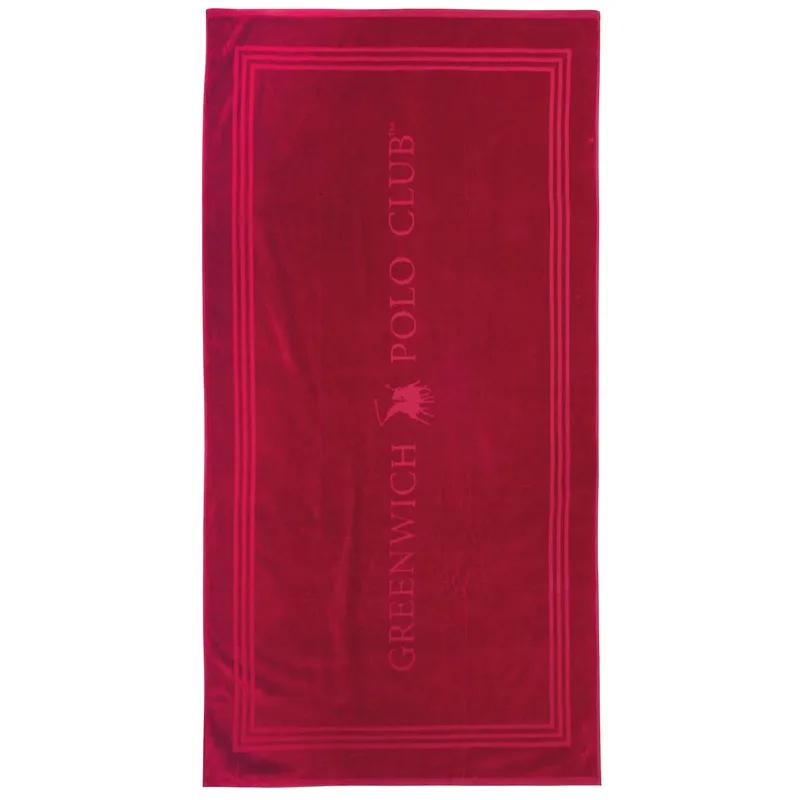 Greenwich polo club πετσετα θαλασσησ 90χ170 4066 red