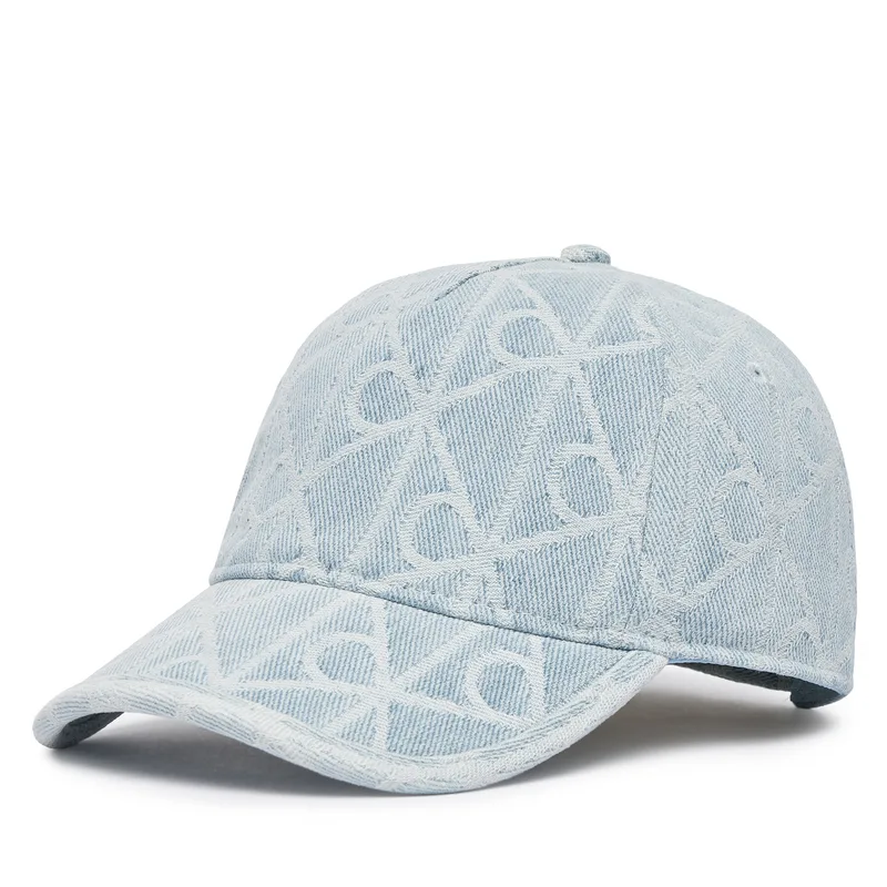 Καπέλο Jockey Calvin Klein Aop Jacquard Denim Bb Cap LV04F5069G Μπλε