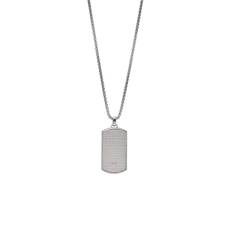 Emporio Armani Ανδρικό Κολιέ Ταυτότητα Από Ατσάλι EGS2986040