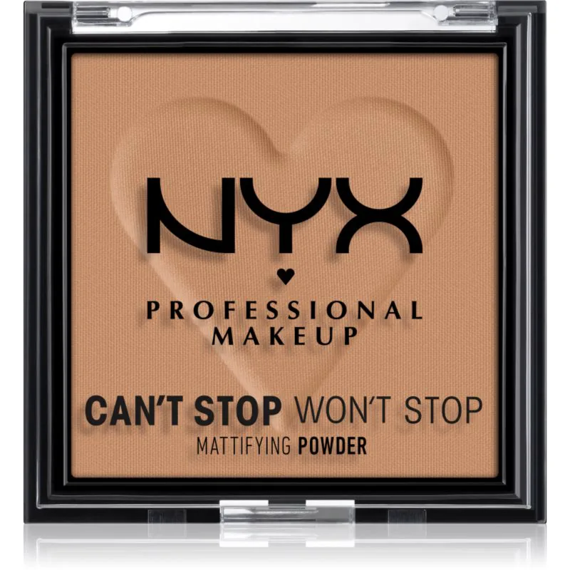 NYX Professional Makeup Can't Stop Won't Stop Mattifying Powder ματ πούδρα απόχρωση 07 Caramel 6 γρ