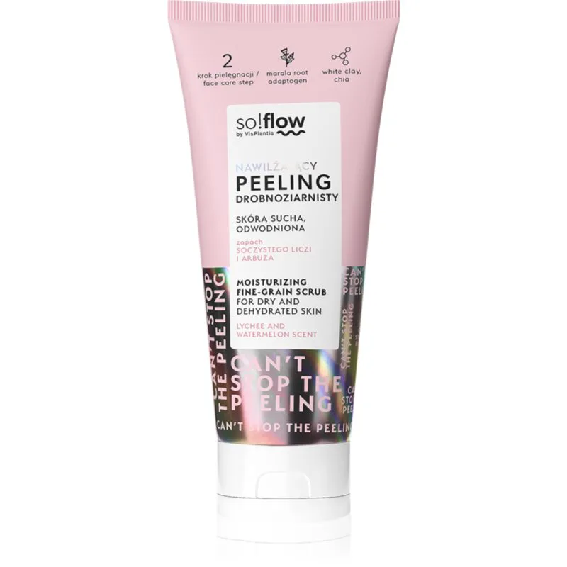so!flow Moisturizing Face Peeling καθαριστική απολέπιση σώματος 75 ml
