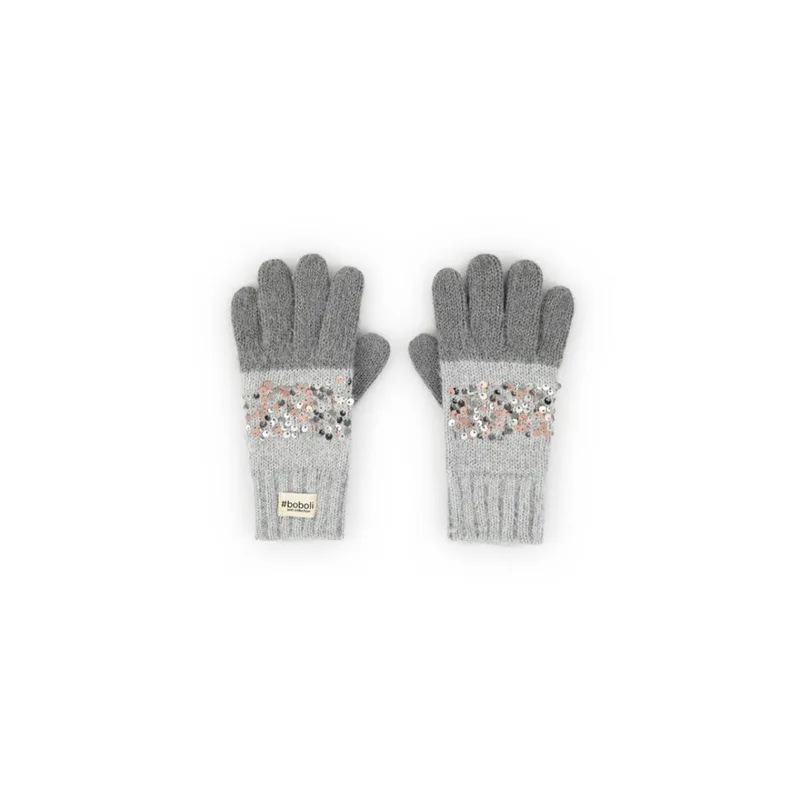 Γάντια πλεκτά κορίτσι Boboli-490575-8125-Grey