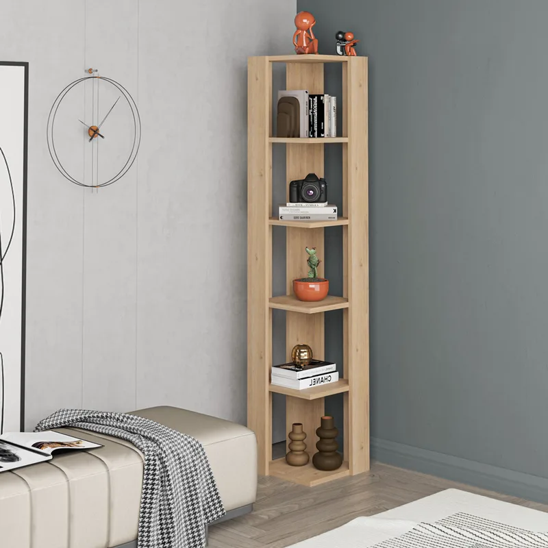Βιβλιοθήκη Nati Corner - Sapphire Oak 855Dte5311 (31,8x160,8x31,8 cm)