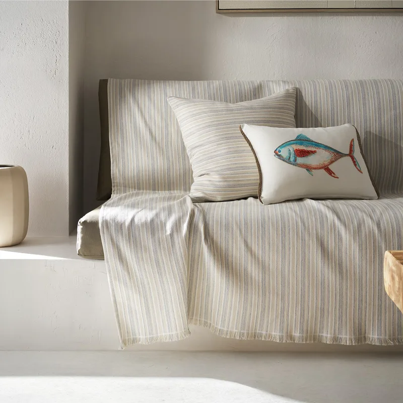 Ριχτάρι Τετραθέσιου Gofis Home Nymeria Light Grey 20-07-574-4/15 180x350