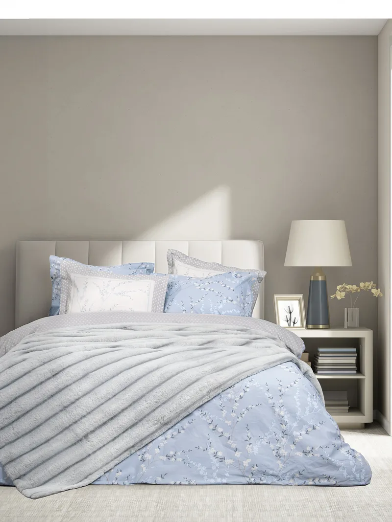 Κουβέρτα Υπέρδιπλη Nima Carezza Light Gray 220x240