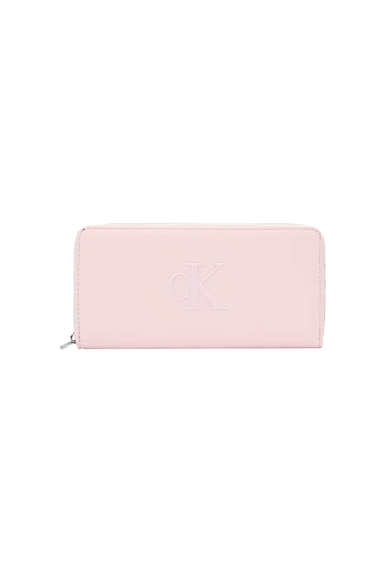 Calvin Klein Jeans γυναικείο πορτοφόλι με monogram - LV04F1077G Ροζ Ανοιχτό