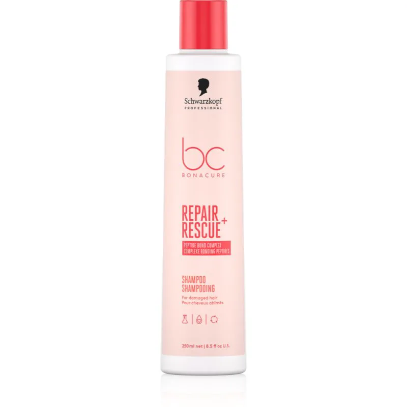 Schwarzkopf Professional BC Bonacure Repair Rescue+ περιποιητικό σαμπουάν για κατεστραμμένα μαλλιά 250 ml