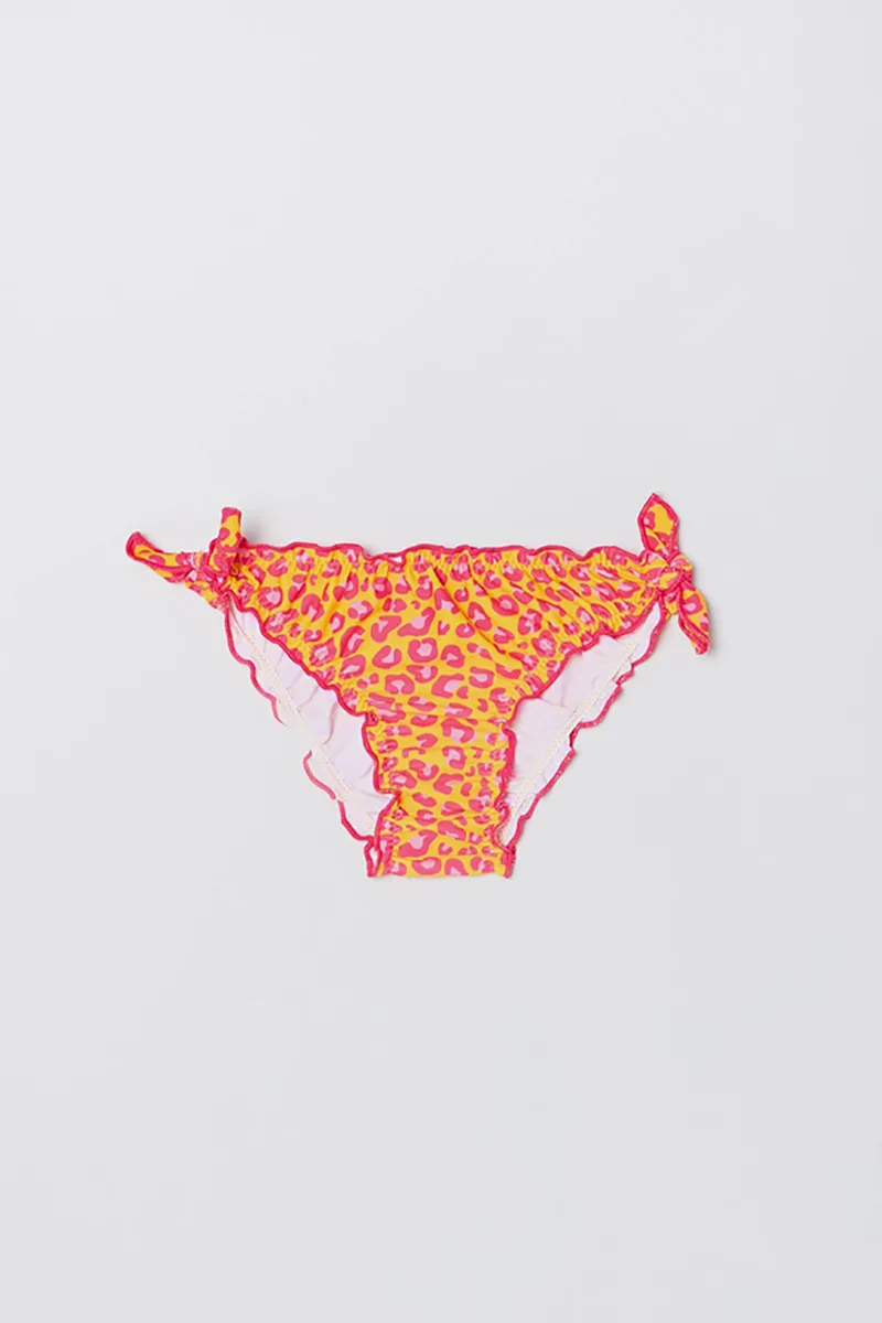 OVS παιδικό μαγιό slip με animal print - 001754646 Πορτοκαλί