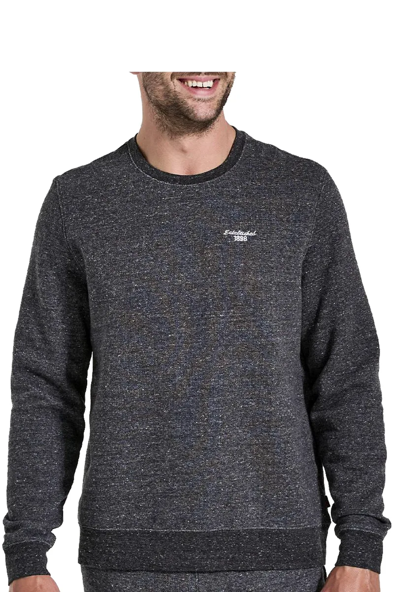 Μπλούζα Μακρυμάνικη Saucony Rested Crew SAM800293-BKHA2 Ανδρικό