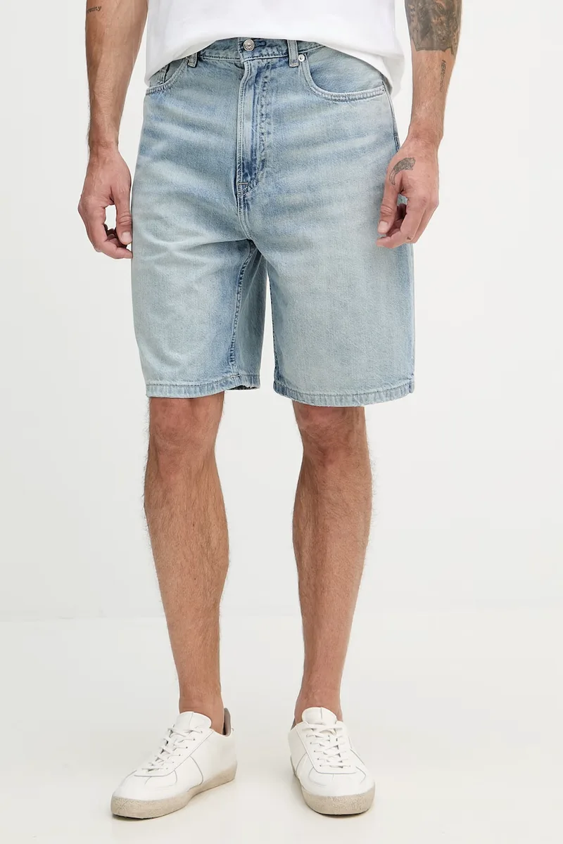 Calvin Klein Jeans σορτς Ανδρικά με πρόσμιξη λινού