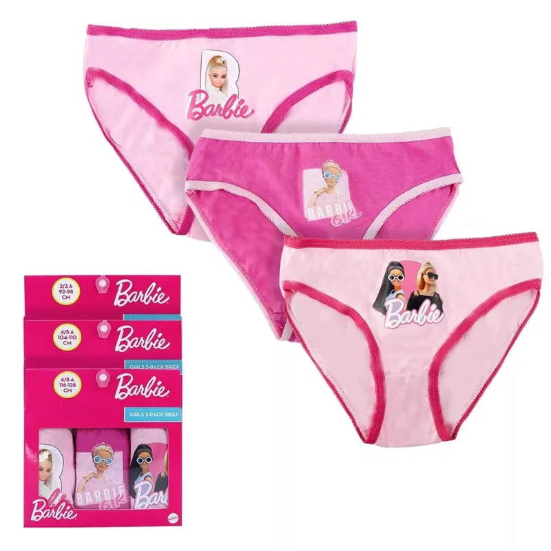 Παιδικό εσώρουχο Barbie Σετ 3 τεμαχίων Πολύχρωμο