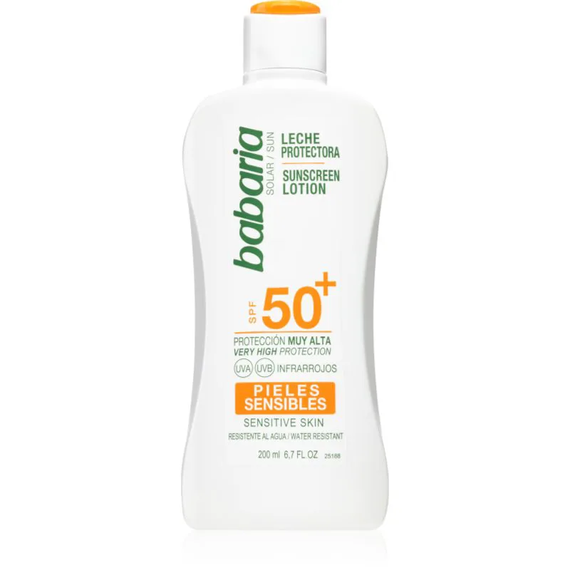 Babaria Sun Sensitive αντηλιακό γαλάκτωμα για ευαίσθητο δέρμα SPF 50+ 200 ml