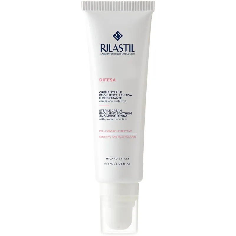 Rilastil Difesa Sterile Moisturizing Cream Στείρα Κρέμα Τοπικής Εφαρμογής με Καταπραϋντική & Μαλακτική Δράση, για Ευαίσθητες & Αντιδραστικές Επιδερμίδες 50ml