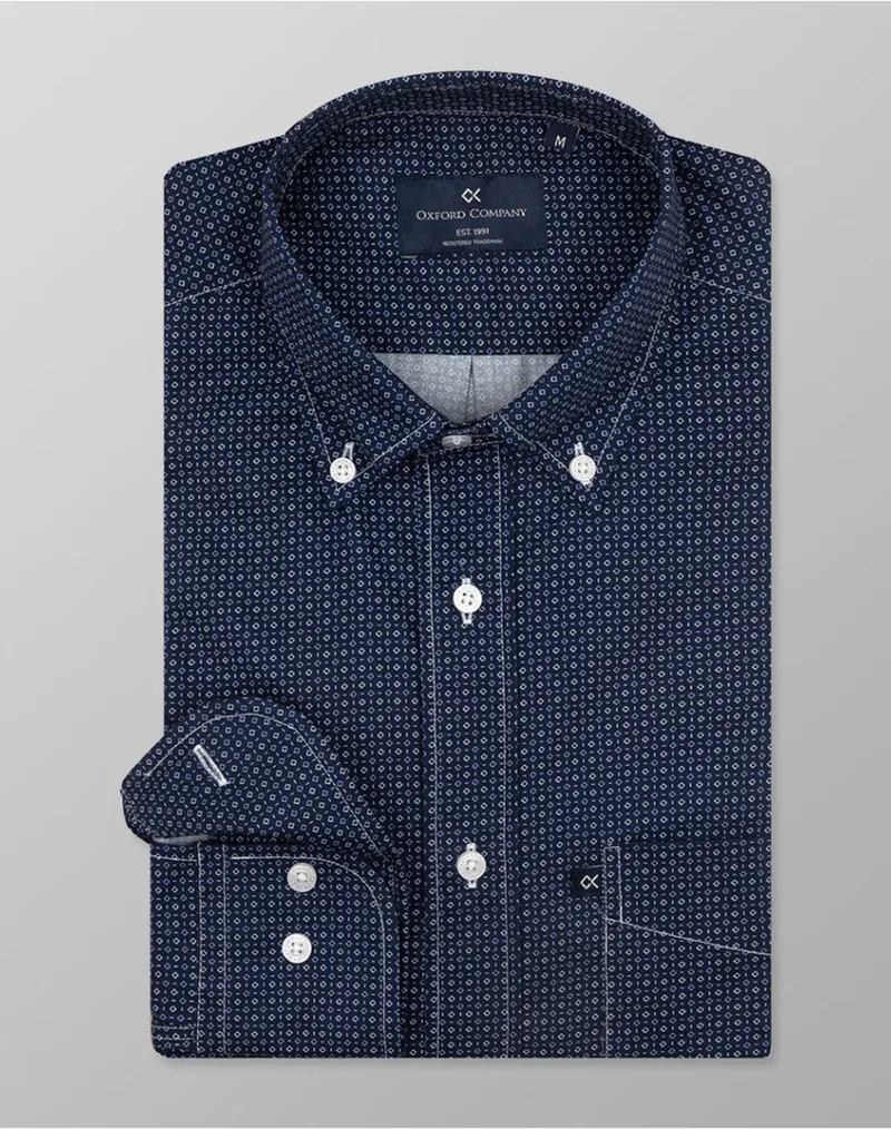 OXFORD COMPANY BUTTON DOWN ΠΟΥΚΑΜΙΣΟ M163-BZ10.01-01 DarkBlue