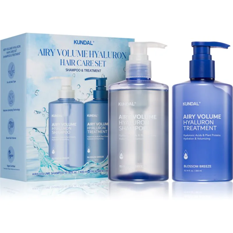 KUNDAL Airy Volume Hyaluron Set σετ δώρου για τα μαλλιά