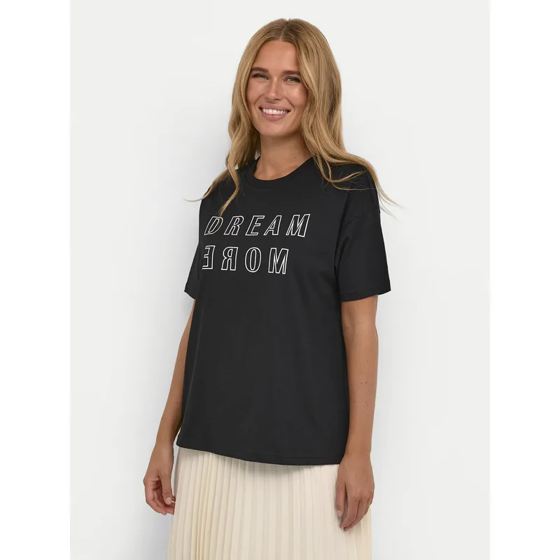 Kaffe T-Shirt Jenny 10508462 Μαύρο Regular Fit