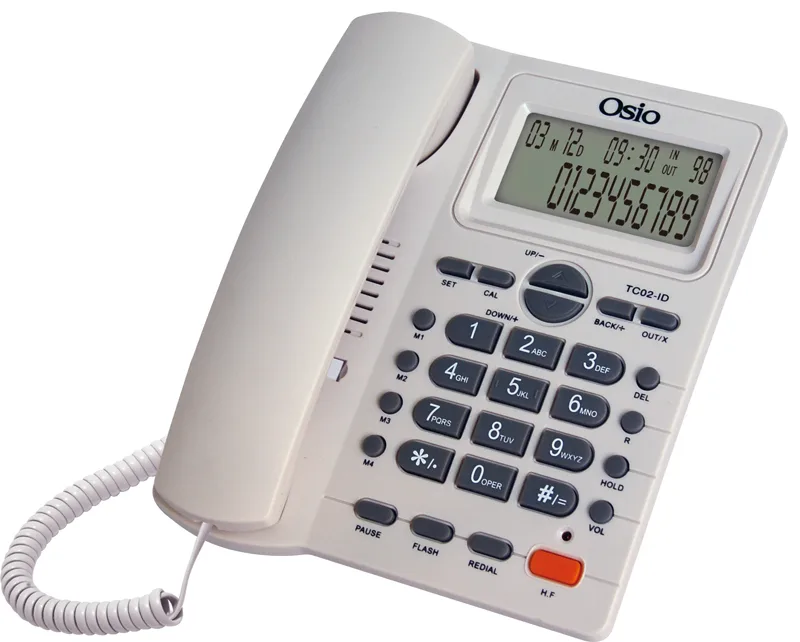 Osio Osw-4710w Osio Λευκο Τηλεφωνο Καλωδιακο Με Οθονη