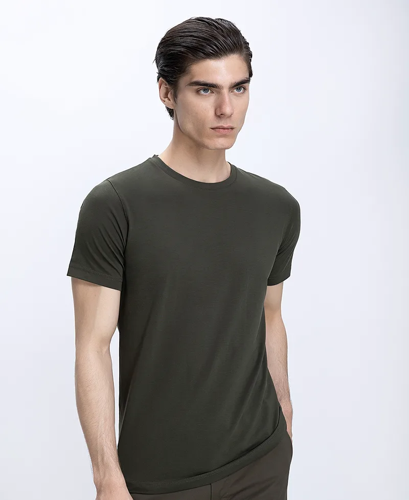 Ανδρικό T-Shirt Βαμβακερό Modern Fit