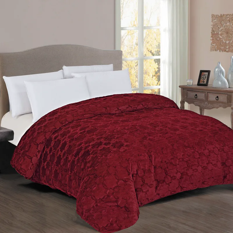 Κουβερτοπάπλωμα Μονό 160x220 Dimcol 1830 Bordeaux 160x220