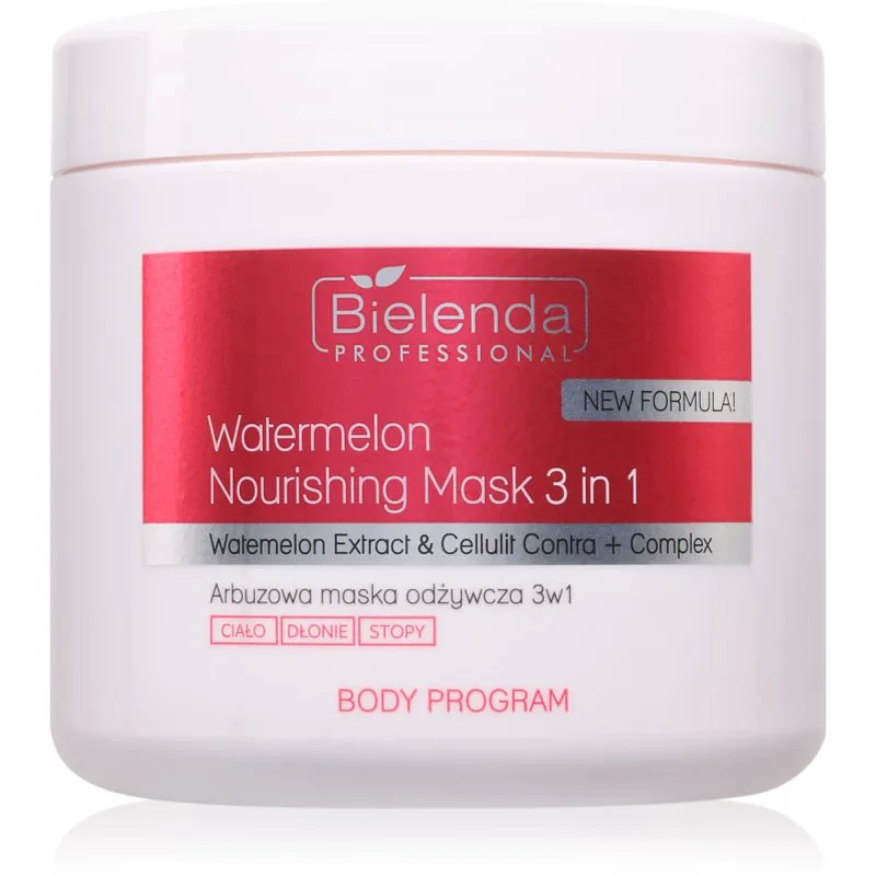 Bielenda Professional Body Program Watermelon Nourishing Mask 3in1 εντατικά ενυδατική και θρεπτική μάσκα για το σώμα 600 ml