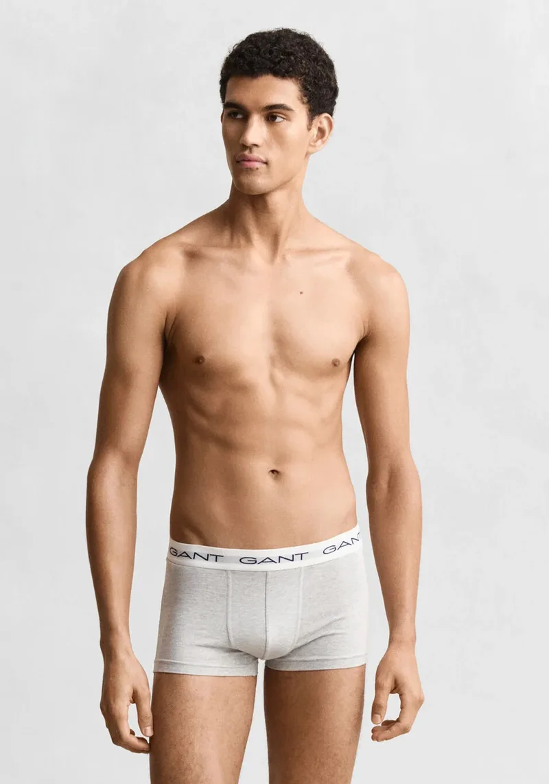 GANT Pack 3 Boxers Trunk - 900023003 094 Light Grey Melange