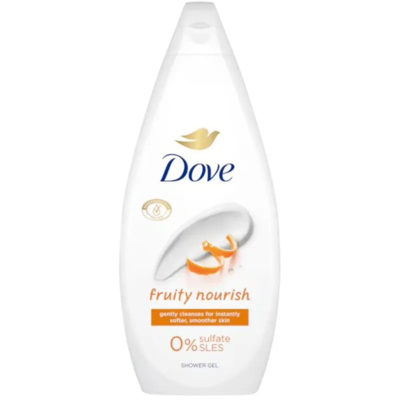 Dove Fruity Nourish Shower Gel Ενυδατικό & Ήπιο Αφρόλουτρο για Λεία Επιδερμίδα με Εσπεριδοειδή Άρωμα 720ml