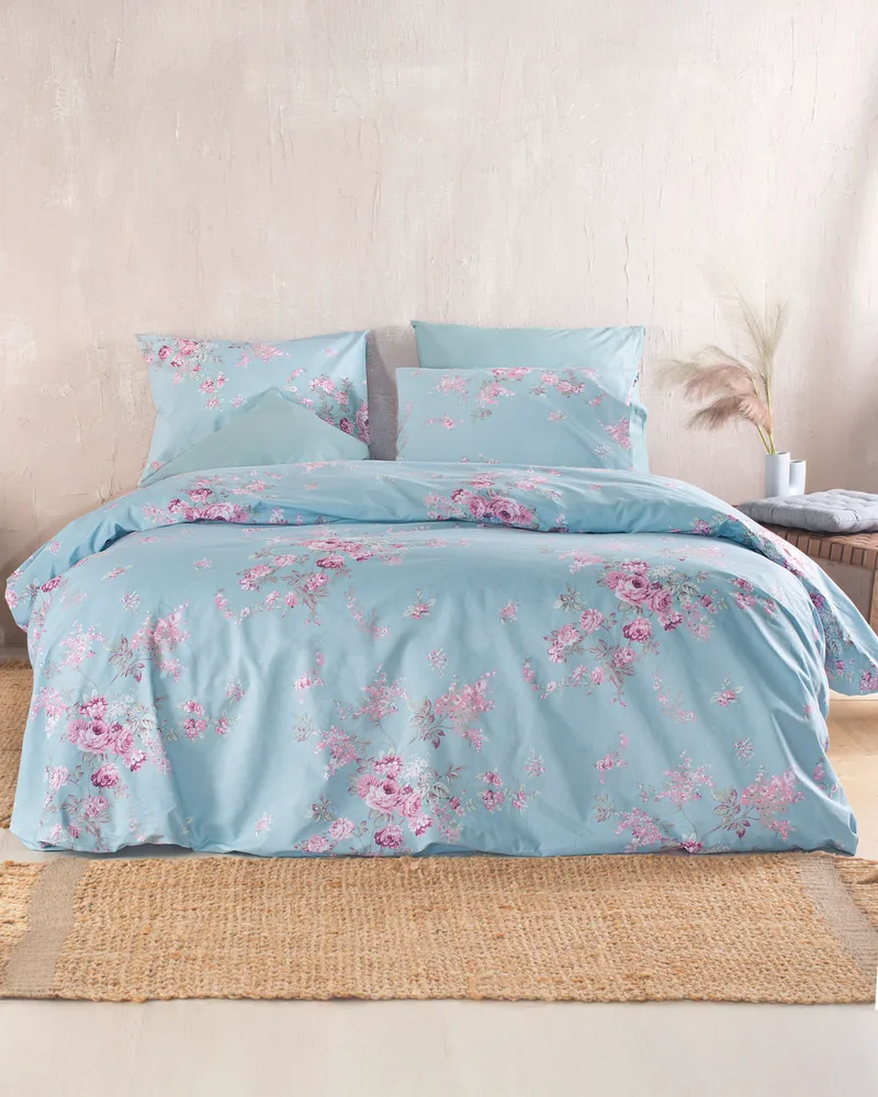 Ζεύγος μαξιλαροθήκες (50Χ70) SPRINGTIME BLUE, RYTHMOS HOME