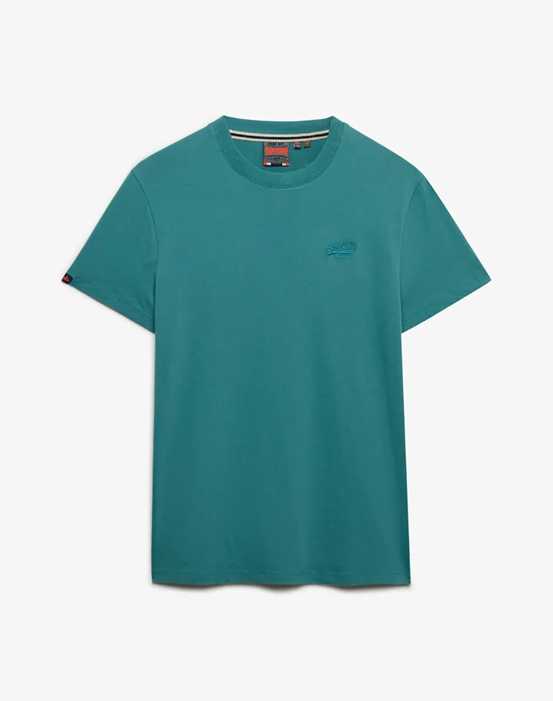 SUPERDRY ESSENTIAL LOGO EMB TEE ΜΠΛΟΥΖΑ ΑΝΔΡΙΚΟ M1011245A-AB6 Petrol